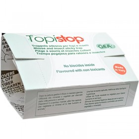 Capcana adeziva din carton cu atractant pentru rozatoare mici Topi Stop